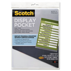 Display Pocket, Removable
Interlocking Fasteners,
Plastic, 8-1/2 x 11, Clear -
FRAME,DISPLAY POCKET,CR