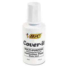 Cover-It Correction Fluid, 20 ml Bottle, White - CORRCTN