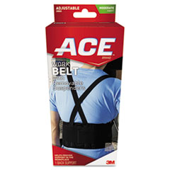 Work Belt with Removable Suspenders, Fits Waists Up To