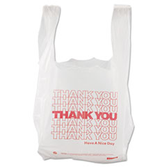 Thank You High-Density Shopping Bags, 8w x 4d x 16h,