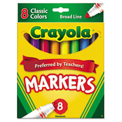 Non-Washable Markers, Broad
Point, Classic Colors, 8/Set
- MARKER,CLASSIC,BROAD,8/ST
