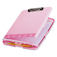 Breast Cancer Awareness Clipboard Box, 3/4&quot; Capacity,