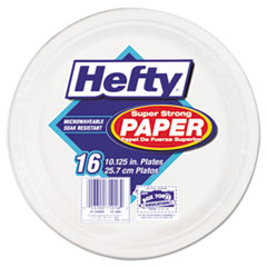 Super Strong Paper
Dinnerware, 10 1/8&quot; Plate,
Bagasse - HEFTY SPR STRONG
BAGASSE PLT 10.25IN WHI 12/16