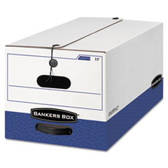 Liberty Max Strength Storage
Box, Legal, 15 x 24 x 10,
White/Blue, 12/Carton -
BOX,STOR,15X10X24,CTN12