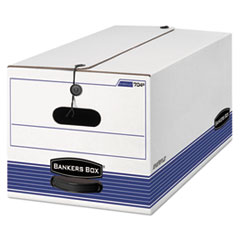 Stor/File Storage Box, Button
Tie, Legal, White/Blue,
12/Carton -
FILE,STOR,15X10X24,CTN12