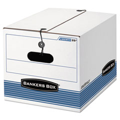 STOR/FILE Exrta Strength
Storage Box, Letter/Legal,
White/Blue 12/Ctn - BOX,12 X
10.25 X 15 CTN12
