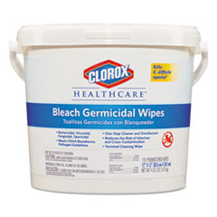 Germicidal Wipes, 12 x 12, Unscented, 110/Canister -