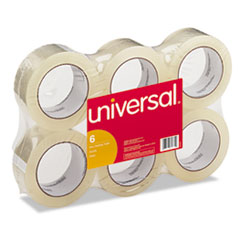 Box Sealing Tape, 2&quot; x 55 yards, 3&quot; Core, Clear, 6/Box