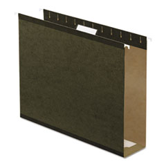 Reinforced 3&quot; Extra Capacity
Hanging Folders, Letter,
Standard Green, 25/Box -
FOLDER,BX BOTM,3CAP,25LTR