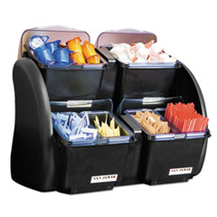 The Dome Garnish Center, 4
Compartments, Black/Clear -
CONDIMENT CADDIE MINIDOME
STACKER 2 LID/TRAYS EA