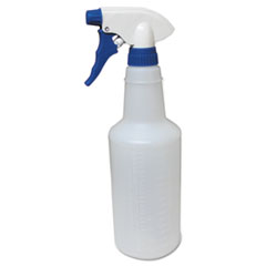 Plastic Bottle w/Trigger Sprayer, Plastic, Clear with