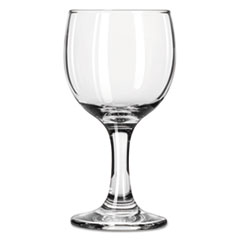 Embassy Flutes/Coupes &amp; Wine
Glasses, Wine, 6 1/2oz, 5
3/8&quot;H, Clear - 6.5 WINE ROUND
(24)
