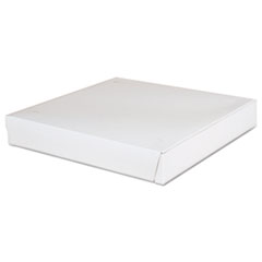Lock-Corner Pizza Boxes, 12w x 12d x 1-7/8h, White - BOX