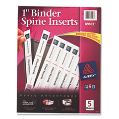 Custom Binder Spine Inserts, 1&quot; Spine Width, 8