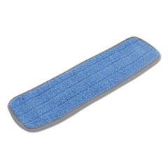 Microfiber Mop Head, Blue, 18
x 5, 100% Split Microfiber,
Velcro Backing - 18X5&quot; BLU
CLN MIC FIB FLAT MOP W/VELCRO
BACKING