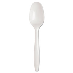 SmartStock Plastic Cutlery Refill, 5.5in, Spoon, White,
