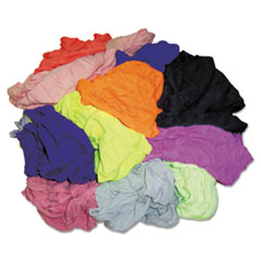 Polo T-Shirt Rags, Assorted Colors, 10 Pounds/Bag - NEW