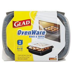 SimplyCooking? OvenWare 9x12
Baking Containers,
Black/Clear - GLAD
OVENWARE-2CT,9X126/CASE