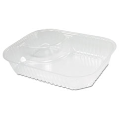 ClearPac Large Nacho Tray,
2-Compartments, Clear -
CLEARPAC NACHO PLAS CNTNR LG
2COMP CLE 4/125