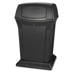 Ranger Fire-Safe Container,
Square, Structural Foam, 45
gal, Black - C-45 GAL RANGER
WITH TWDOORS BLACK
