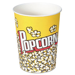 Paper Popcorn Cup, 32 oz,
Popcorn Design, 50/Pack -
32OZ POPCORN CUP POPCORN DSGN
10/50