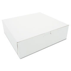 Tuck-Top Bakery Boxes, 10w x
10d x 3h, White - BOX BAKERY
10X10X3 WHITE(200)