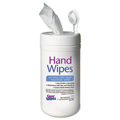 Alcohol Free Hand Sanitizing Wipes, 7 x 8, White - C-MED