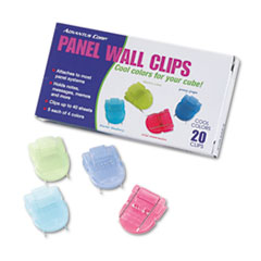 Fabric Panel Wall Clips, Standard Size, Assorted Cool