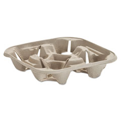 StrongHolder Molded Fiber Cup
Tray, 8-22oz, Four Cups - MLD
FBR TRAY 4CUP 8-22OZBEI 2/150
*POLY WRP*