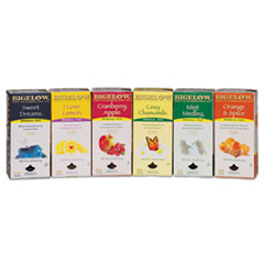 Assorted Herbal Tea Packs,
Six Flavors, 28 Bags Of Each
Flavor - TEA,BIGELOW
HERBAL,AST