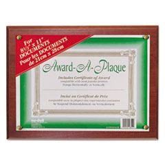 Award-A-Plaque Document
Holder, Acrylic/Plastic,
10-1/2 x 13, Mahogany -
FRAME,13X10.5 PLAQUE,MY