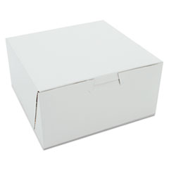 Non-Window Bakery Boxes, 6 x
6 x 3, White - BKRY BX 6X6X3
LOCK CNR WHI 250/CS