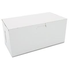 Non-Window Bakery Boxes, 9 x
5 x 4, White - BKRY BX 9X5X4
LOCK CNR WHI 250/CS