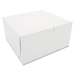 Non-Window Bakery Boxes, 8 x
8 x 4, White - BKRY BX 8X8X4
LOCK CNR WHI 250/CS