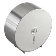 Jumbo Toilet Tissue Dispenser, Stainless Steel,