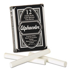 Alpha Nontoxic Low Dust
Chalk, White, 12 Sticks/Pack
- CHALK,ALPHA12/PK,WE