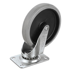 Replacement Swivel Casters, Bayonet, 5in Wheel, Black -