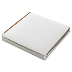 Pizza Boxes, 16w x 16d x 1
7/8h, White/Kraft,
Clay-Coated Paperboard -
BOX-PIZZA-16X16X1-7/8-WHT(100)