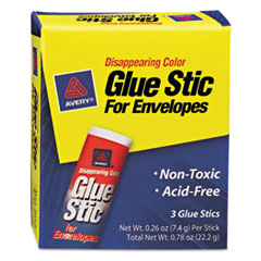 Glue Stic for Envelopes, .26
oz, Stick, 3/Pack -
GLUE,STICK,F/ENV.26OZ.3PK