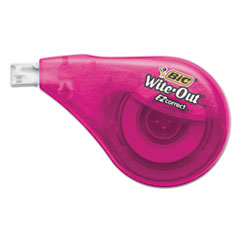 Wite-Out EZ Correct
Correction Tape, 1/6&quot; x 472&quot;,
Pink Ribbon Dispenser -
TAPE,CORRECTION,SGK