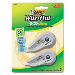 Wite-Out Ecolutions Mini
Correction Tape, White, 1/5&quot;
x 235&quot;, 2/Pack - TAPE,ECOLT
MINI CORR,2,WE