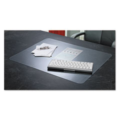 KrystalView Desk Pad with Microban, 24 x 19, Clear -