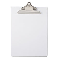 Recycled Plastic Clipboards,
1&quot; Capacity, Holds 8-1/2&quot;w x
12&quot;h, Clear -
CLIPBOARD,TRANS,9X12,CR