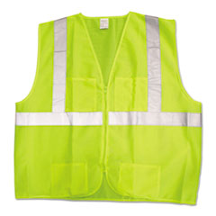 ANSI Class 2 Deluxe Safety Vest, 3XL/4XL, Lime