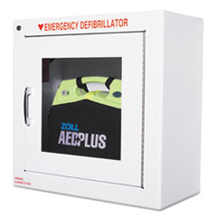 AED Wall Cabinet, 17w x 9 1/2d x 17h, White - ZOLL