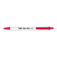 Clic Stic Ballpoint Retractable Pen, Red Ink,