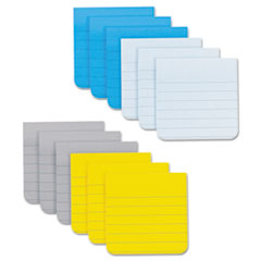 Full Adhesive Notes, 3 x 3, Ruled, Assorted New York
