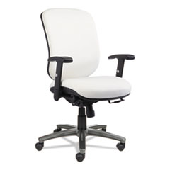 Eon Series Multifunction
Mid-Back Stain Resistant
Upholstery Chair, White -
CHAIR,LEATHER,MULTIFXN,WH