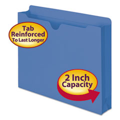 File Jackets, 2-Ply Tab and
2&quot; Accordion Expansion,
Letter, 11 Pt, Blue - EXP
FILE JACKET 2IN ACCORDING
LTTR BLU 50/BX
