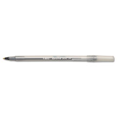 Round Stic Ballpoint Stick Pen, Black Ink, Medium -